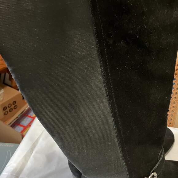 Fitzwell Boots Suede Leather Riding Boots Wide Calf Boot Size 8.5 NEW - Picture 7 of 11